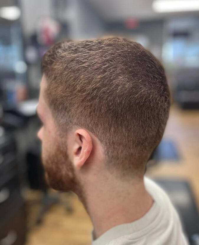 Mens short fade