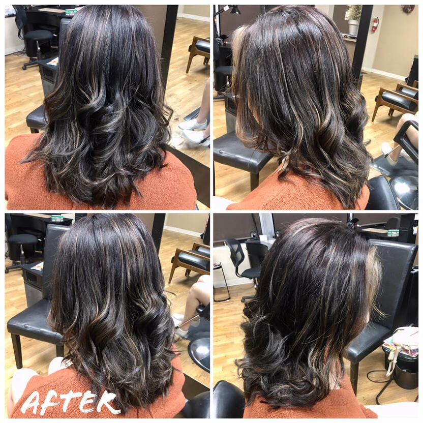 hair repair and color after